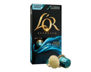 Кофейные капсулы L'OR Papua New Guinea, 10 капсул Nespresso® цена и информация | L'Or Бытовая техника и электроника | kaup24.ee