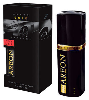 Освежитель воздуха авто салона "AREON PARFUME GOLD" 50 мл цена и информация | Освежители воздуха для салона | kaup24.ee