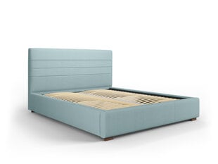 Кровать Micadoni Home Aranda 45, 160x200 см, светло-синяя цена и информация | Кровати | kaup24.ee
