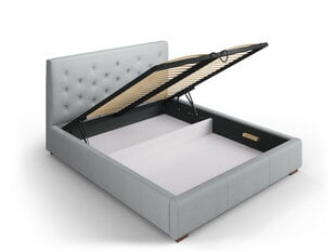 Кровать Micadoni Home Seri 45, 160x200 см, светло-серая цена и информация | Кровати | kaup24.ee