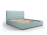 Кровать Micadoni Home Seri 45, 180x200 см, светло-синяя