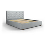 Кровать Micadoni Home Seri 45, 180x200 см, светло-серая