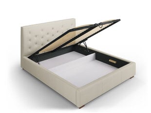 Кровать Micadoni Home Seri 45, 140x200 см, бежевая цена и информация | Кровати | kaup24.ee
