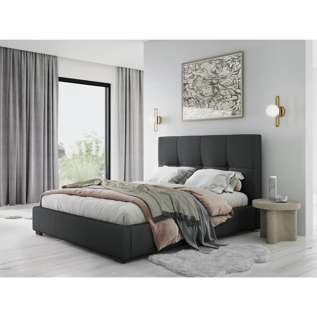 Voodi Micadoni Home Sage 45, 160x200cm, tumehall hind ja info | Voodid | kaup24.ee