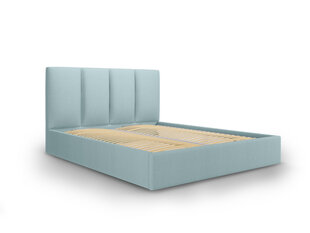 Кровать Micadoni Home Pyla 45, 160x200 см, светло-синяя цена и информация | Кровати | kaup24.ee