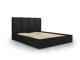 Кровать Micadoni Home Pyla 45, 160x200 см, черная цена и информация | Кровати | kaup24.ee