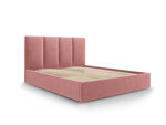 Кровать Micadoni Home Pyla, 180x200 см, розовая