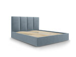 Кровать Micadoni Home Pyla, 180x200 см, синяя