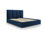 Кровать Micadoni Home Pyla, 180x200 см, темно-синяя