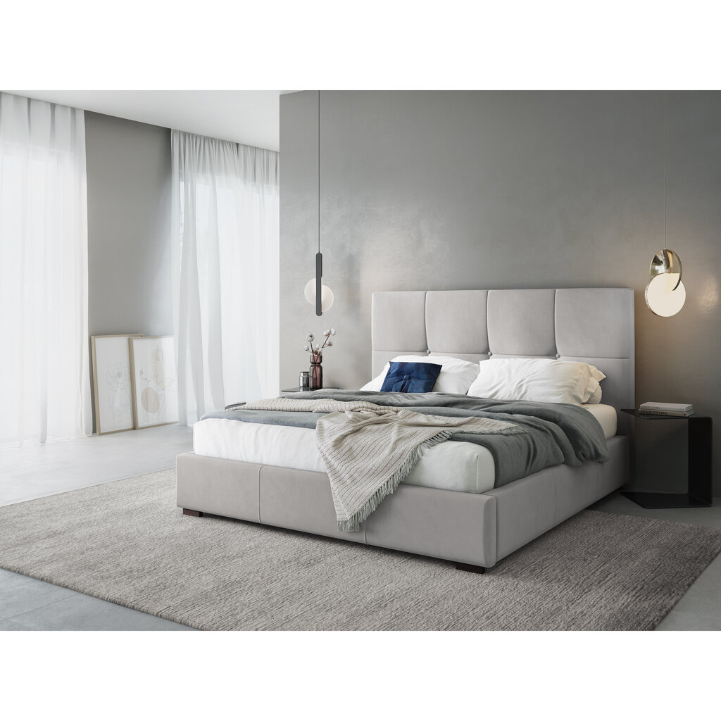 Voodi Micadoni Home Sage, 140x200cm, helehall hind ja info | Voodid | kaup24.ee