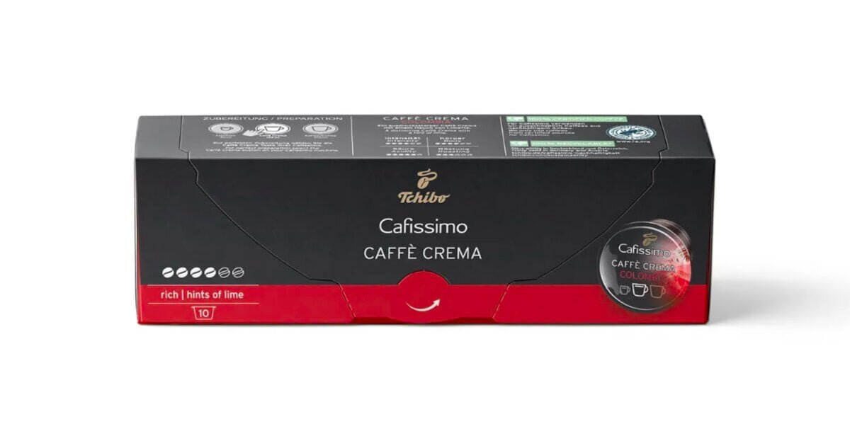 Kohvikapslid Tchibo Cafissimo Caffe Crema | COLOMBIA hind ja info | Kohv, kakao | kaup24.ee