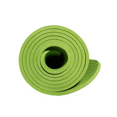 Коврик для гимнастики / йоги TPE KP-188, зеленый с рисунком цена и информация | Коврики для йоги, фитнеса | kaup24.ee