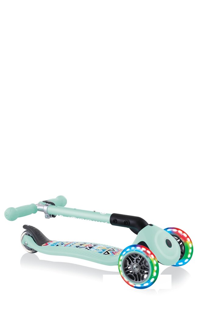 Tõukeratas Globber Junior Foldable Fantasy Lights, münt, 433-206 hind ja info | Tõukerattad | kaup24.ee