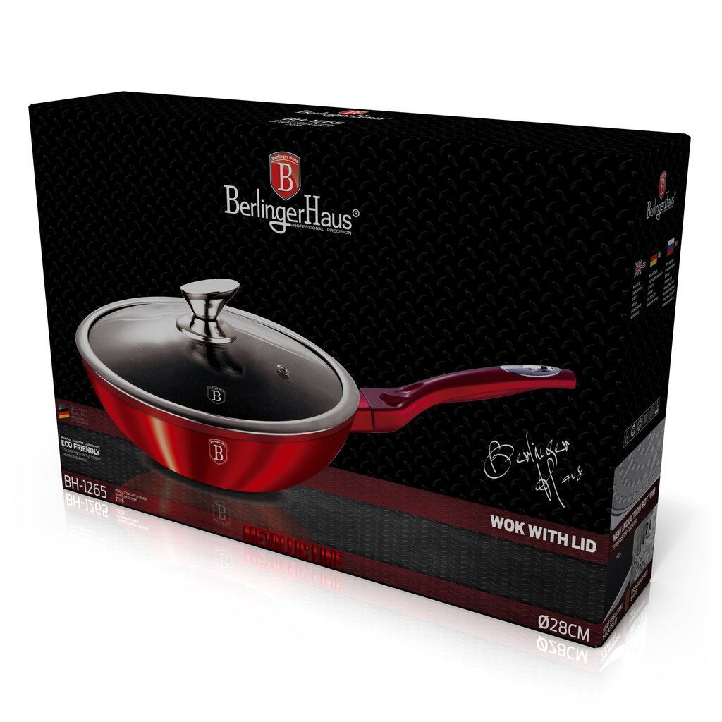 Pann BerlingerHaus Metallic Line WOK, 28 cm цена и информация | Pannid | kaup24.ee