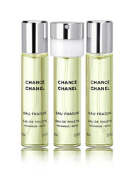 Chanel Chance Eau Fraiche EDT naistele, 3 x 20 ml hind ja info | Naiste parfüümid | kaup24.ee