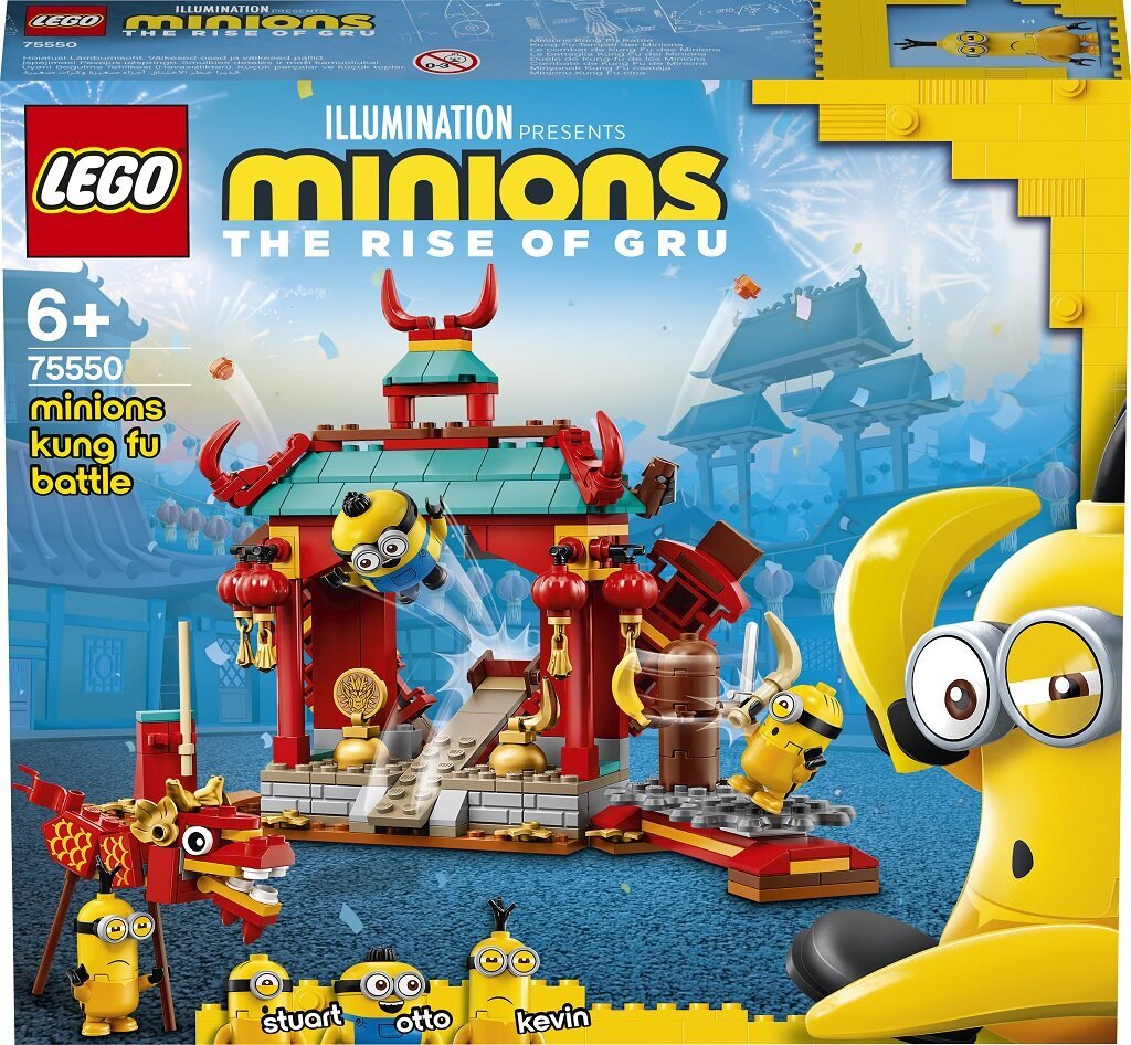 75550 LEGO® Minions Võitlus kung fu vastu цена и информация | Klotsid ja konstruktorid | kaup24.ee