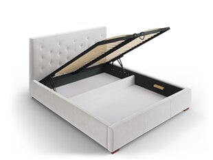 Кровать Micadoni Home Seri, 180x200 см, светло-серая цена и информация | Кровати | kaup24.ee