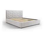 Кровать Micadoni Home Seri, 180x200 см, светло-серая