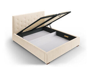 Кровать Micadoni Home Seri, 140x200 см, бежевая цена и информация | Кровати | kaup24.ee