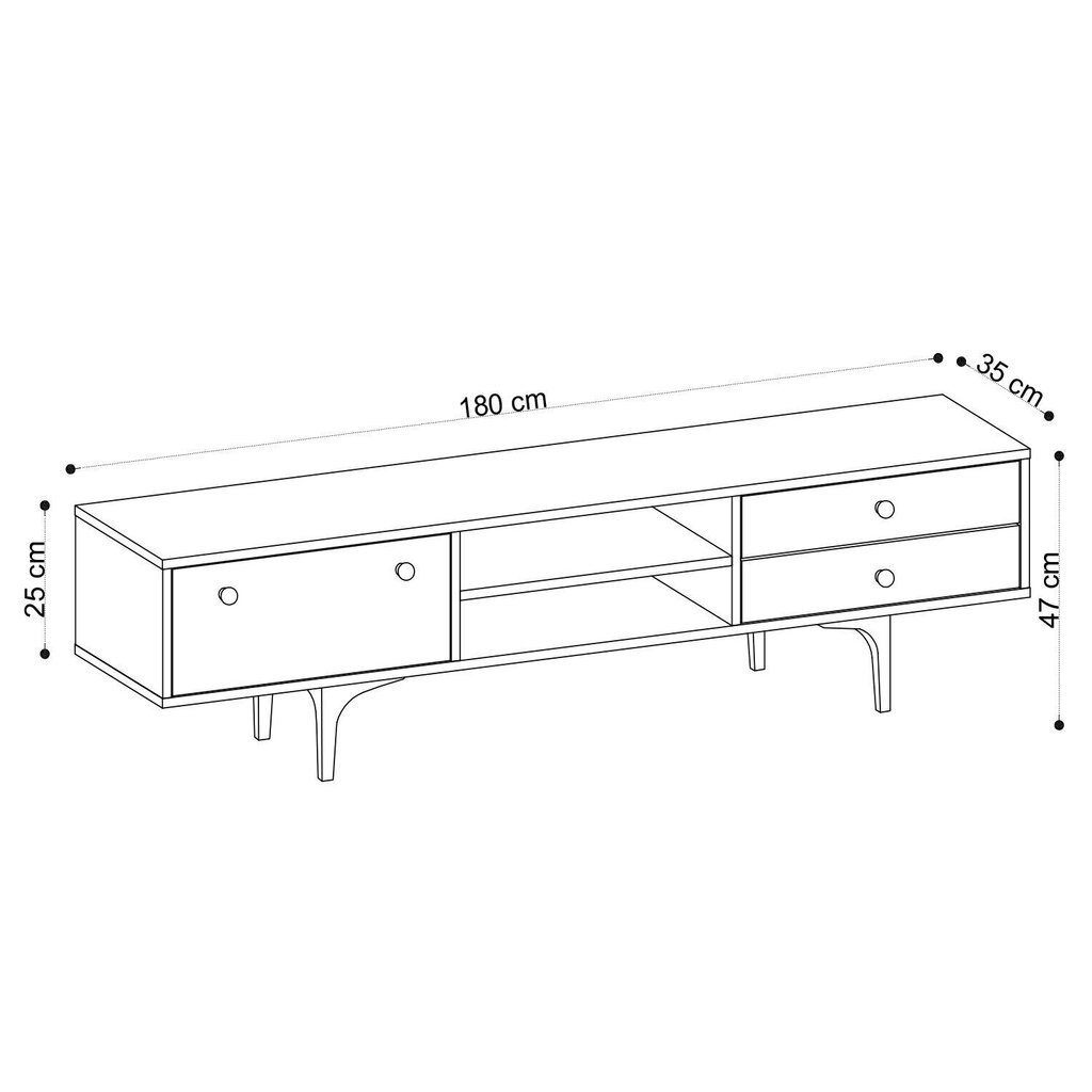 TV-laud Kalune Design 393(IV), beeži värvi hind ja info | TV alused | kaup24.ee