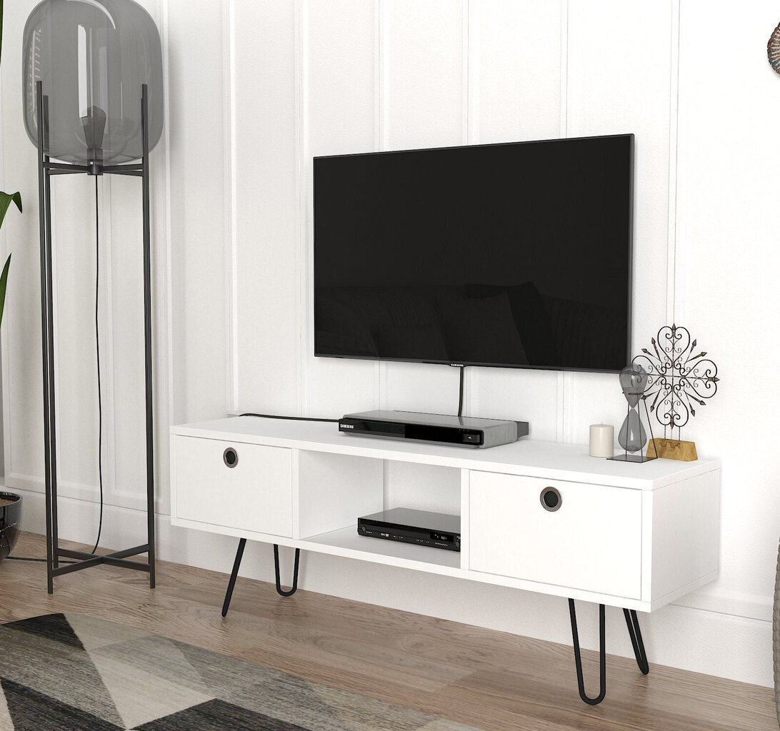 TV-laud Kalune Design 756(II), 120 cm, valge цена и информация | TV alused | kaup24.ee