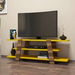 TV-laud Kalune Design 845, 120 cm, pruun/kollane цена и информация | Тумбы под телевизор | kaup24.ee