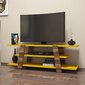 TV-laud Kalune Design 845, 120 cm, pruun/kollane hind ja info | TV alused | kaup24.ee