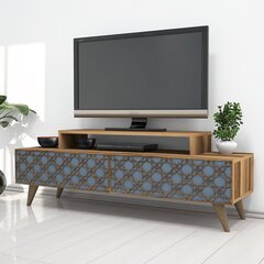 TV-laud Kalune Design 845, 140 cm, pruun/sinine hind ja info | TV alused | kaup24.ee