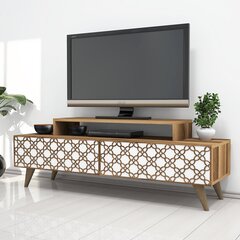 TV-laud Kalune Design 845, 140 cm, pruun/valge цена и информация | Тумбы под телевизор | kaup24.ee