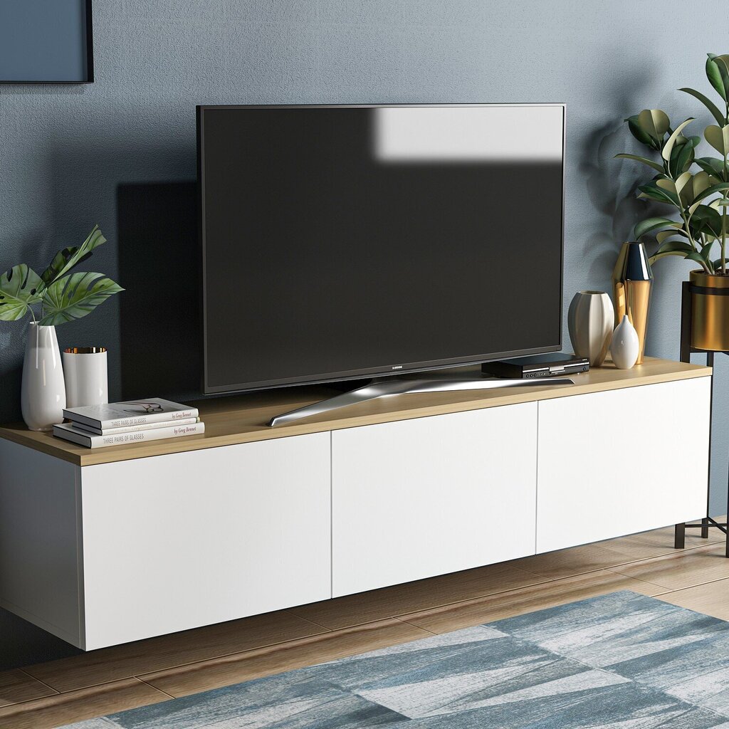 TV-laud Kalune Design 382(I), 160 cm, valge цена и информация | TV alused | kaup24.ee