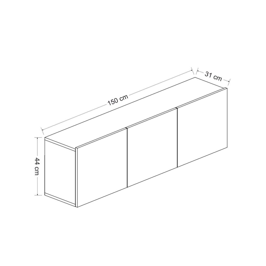 TV-laud Kalune Design 382(I), 150 cm, valge hind ja info | TV alused | kaup24.ee