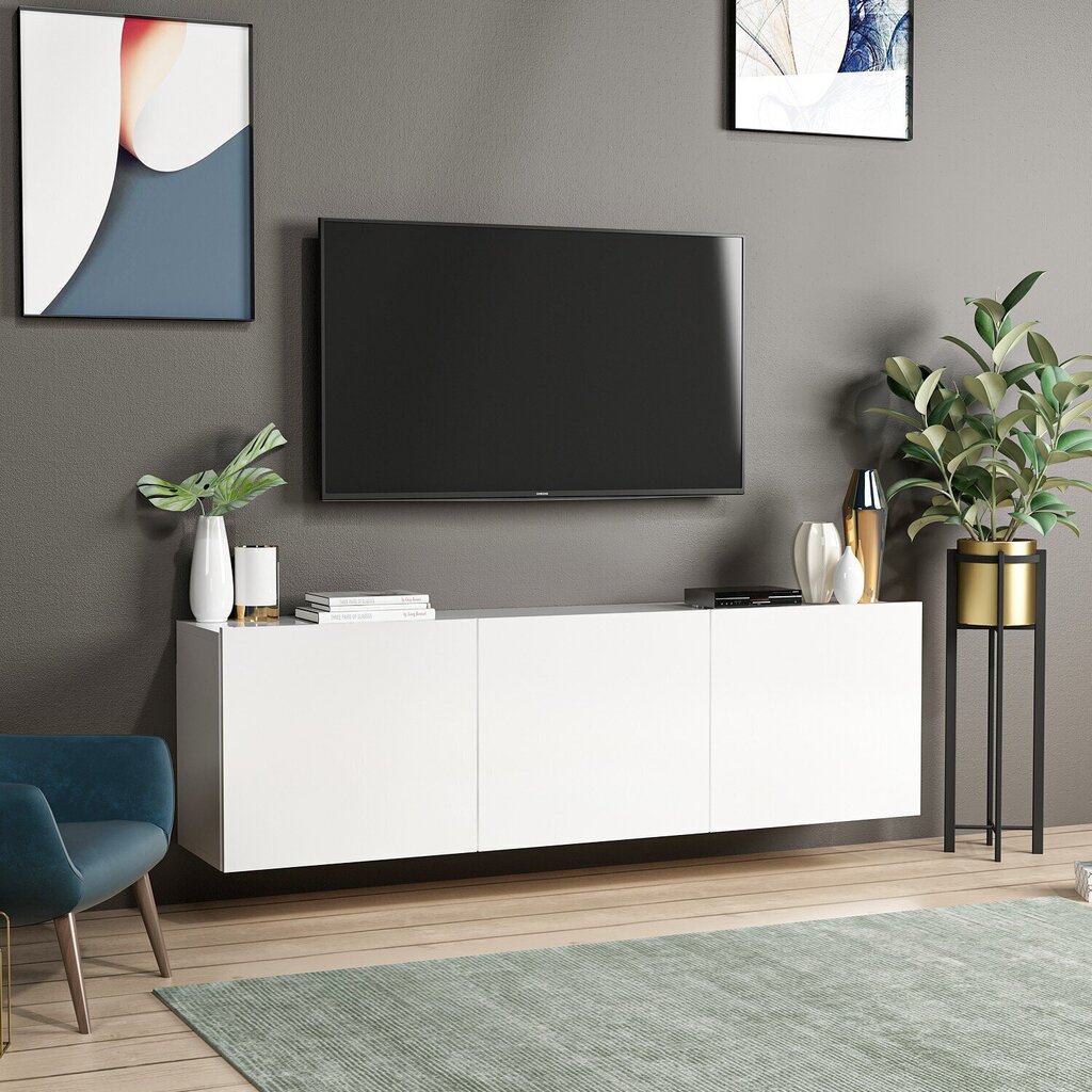 TV-laud Kalune Design 382(I), 150 cm, valge hind ja info | TV alused | kaup24.ee