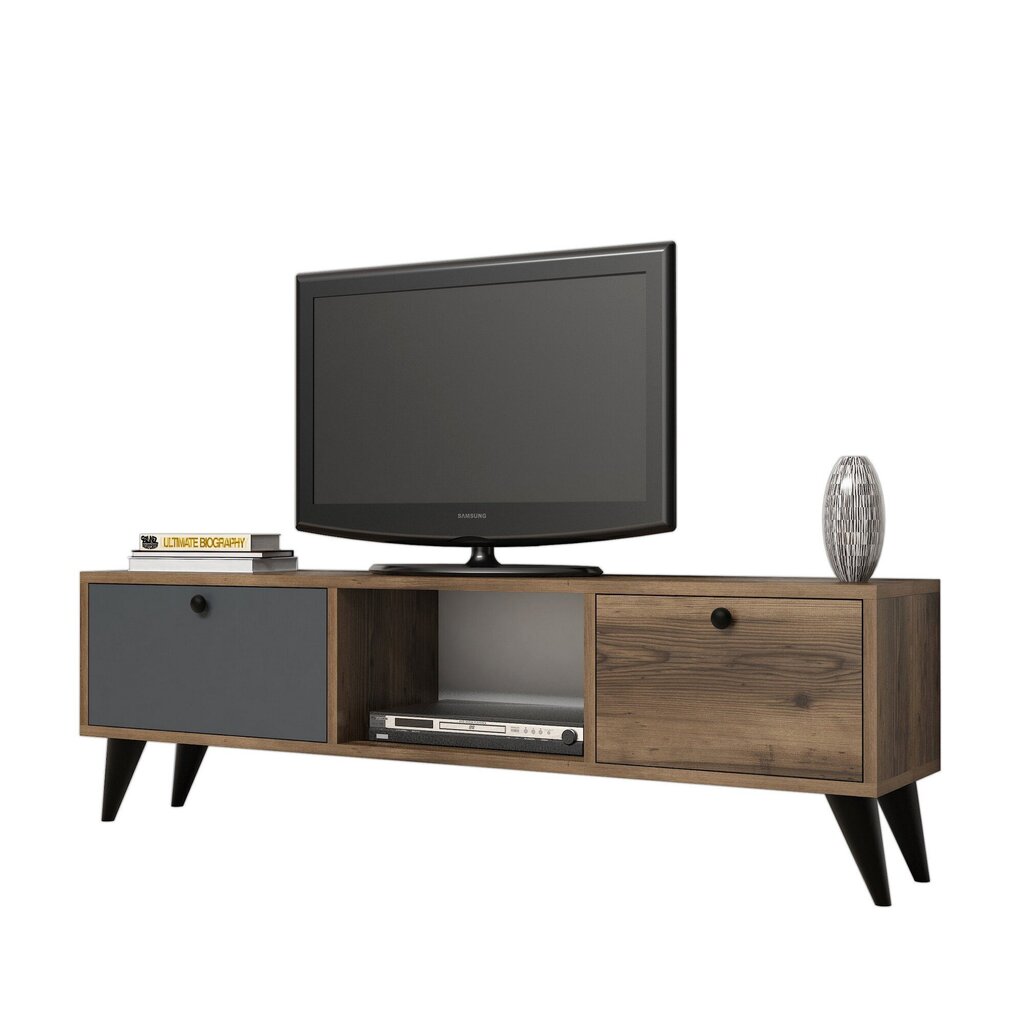 TV-laud Kalune Design 389, 138 cm, pruun/hall hind ja info | TV alused | kaup24.ee