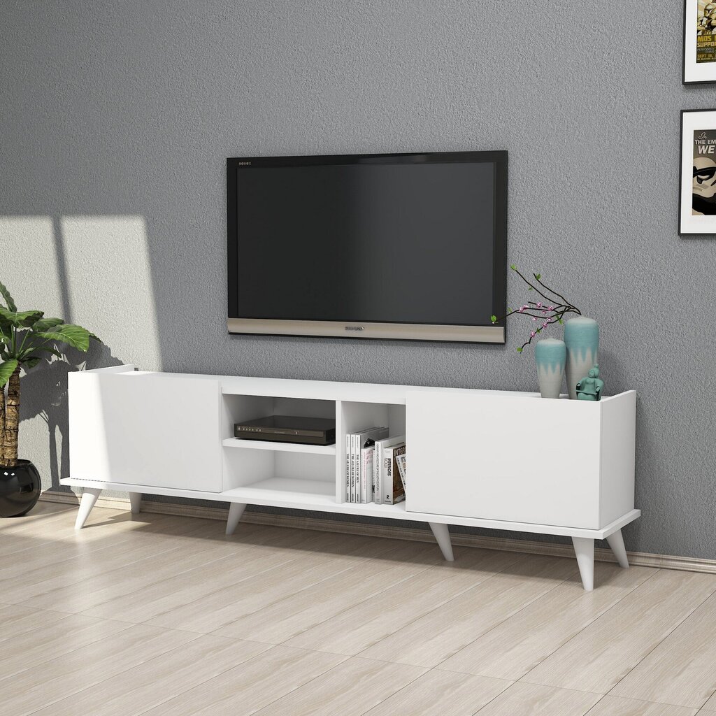 TV-laud Kalune Design 389, 180 cm, valge hind ja info | TV alused | kaup24.ee