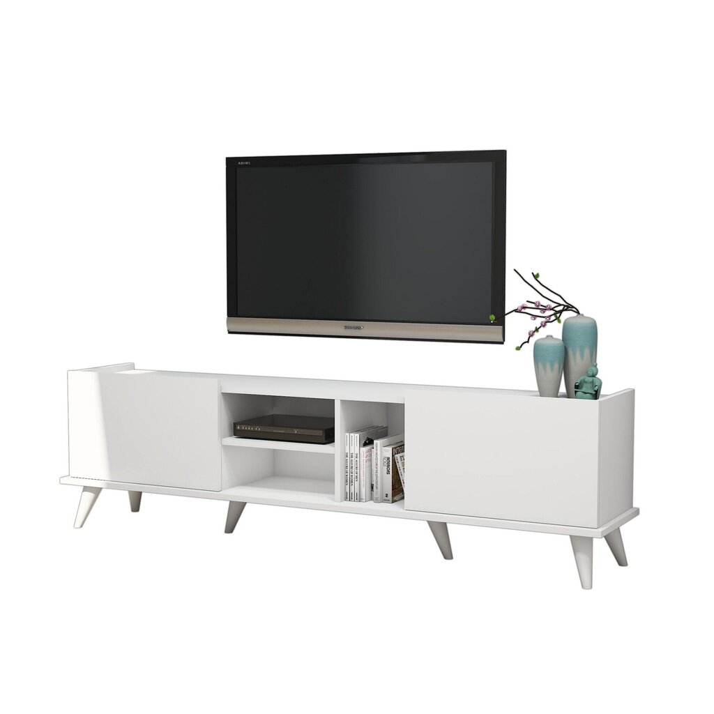 TV-laud Kalune Design 389, 180 cm, valge hind ja info | TV alused | kaup24.ee