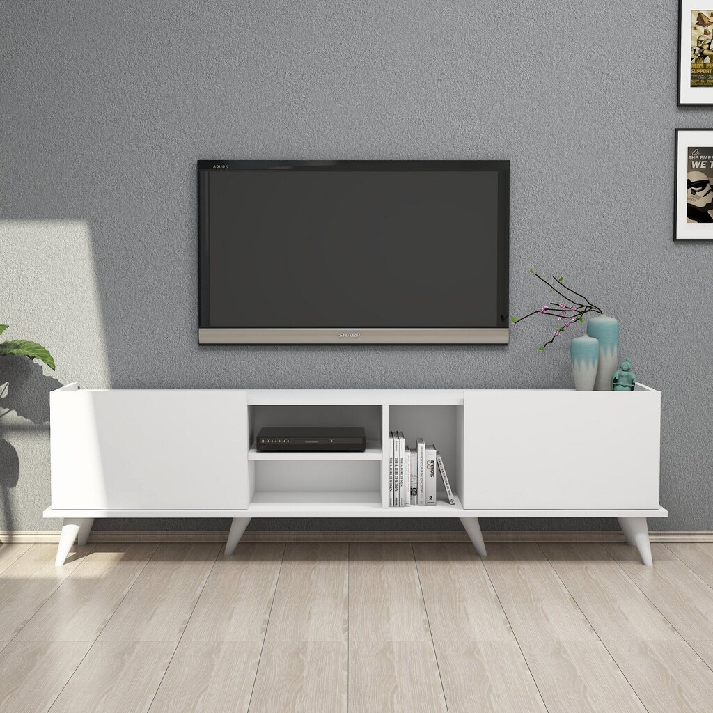 TV-laud Kalune Design 389, 180 cm, valge цена и информация | TV alused | kaup24.ee