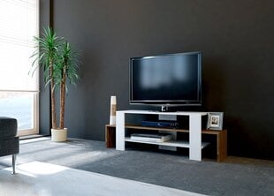 ТВ столик Kalune Design 745(III), 120 см, коричневый/белый цена и информация | Тумбы под телевизор | kaup24.ee