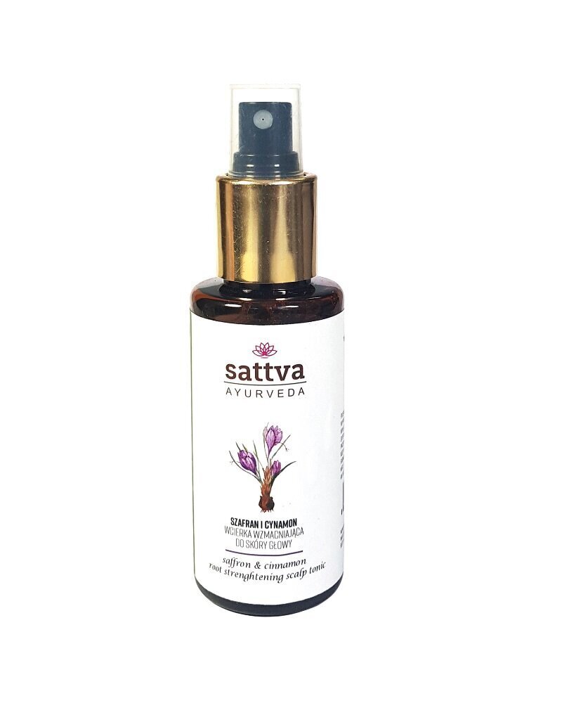 Тоник для волосы и кожа головы Cinamon Safron, Sattva Ayurveda, 100мл цена  | kaup24.ee