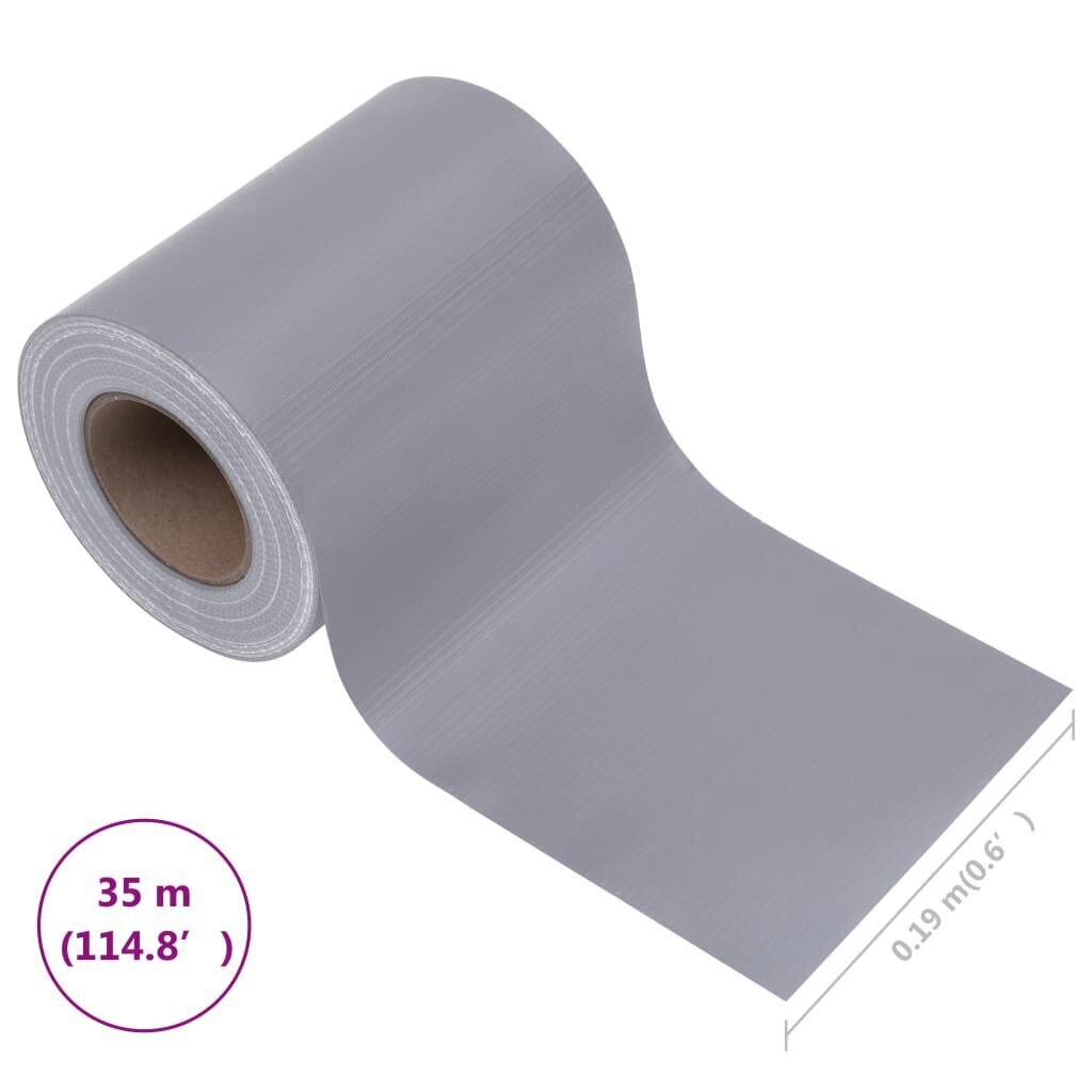 Aia vahesein vidaXL Privacy, hall, 35 x 0,19 m, PVC hind ja info | Aiad ja tarvikud | kaup24.ee