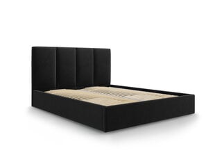 Кровать Micadoni Home Pyla, 140x200 см, черная цена и информация | Кровати | kaup24.ee