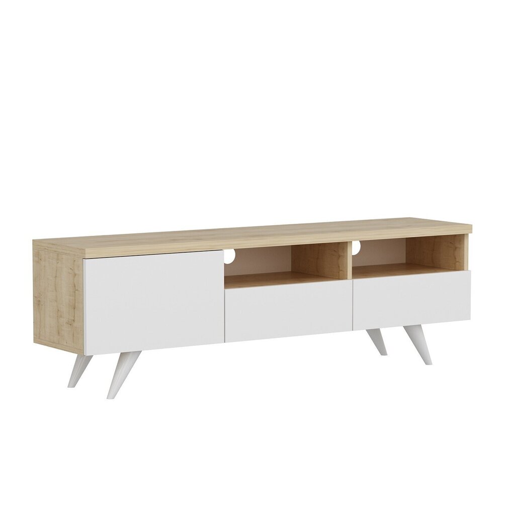 TV-laud Kalune Design 382(II), 150 cm, valge/beež värv hind ja info | TV alused | kaup24.ee