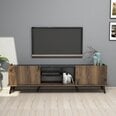 ТВ столик Kalune Design 389, 180 см, коричневый/черный