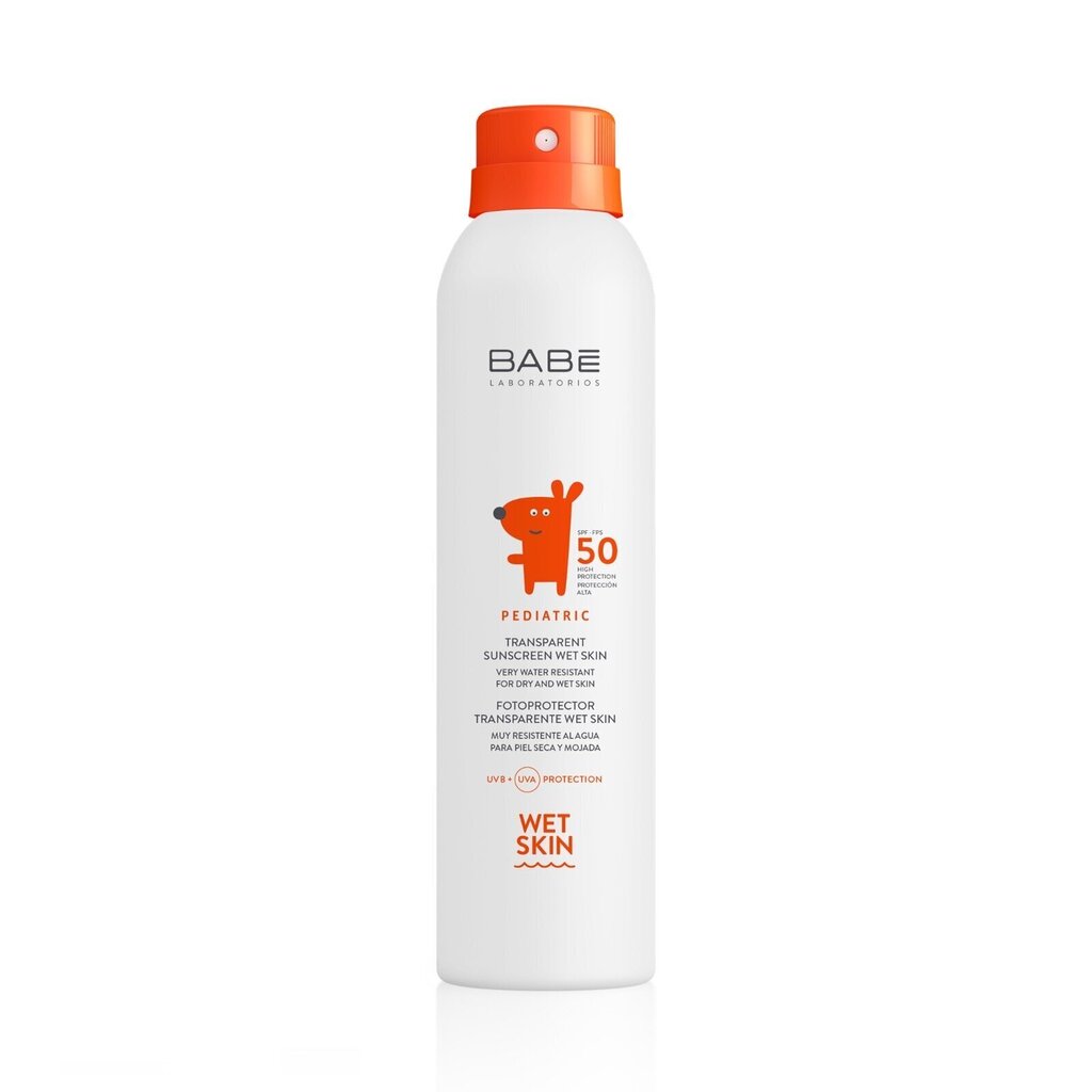 Kaitsesprei niiskele nahale BABĒ Laboratorios SPF50+, 200 ml hind ja info | Päikesekreemid | kaup24.ee