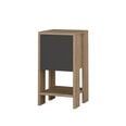 Ночной столик Kalune Design 776 (I), 55 см, серый/коричневый