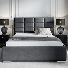 Кровать Selsey Elibin, 140x200 см, темно-серая цена и информация | Кровати | kaup24.ee