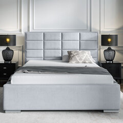 Кровать Selsey Elibin, 180x200 см, серая цена и информация | Кровати | kaup24.ee
