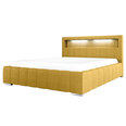 Кровать Selsey Foenum, 160x200 см, желтая