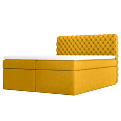 Кровать Selsey Costmary, 140x200см, желтая цена и информация | Кровати | kaup24.ee