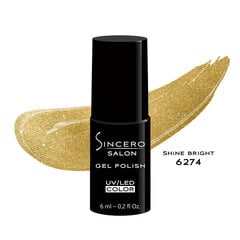 Гель лак для ногтей Sincero Salon, 6 мл, SHINE BRIGHT, 6274 цена и информация | Sincero Salon Духи, косметика | kaup24.ee