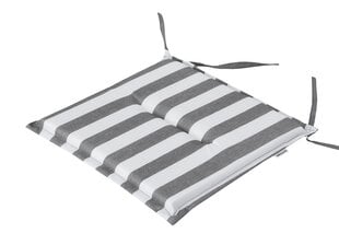 Комплект подушек для садовой мебели Hobbygarden Frog, 1 шт, серый/белый цена и информация | Подушки, наволочки, чехлы | kaup24.ee